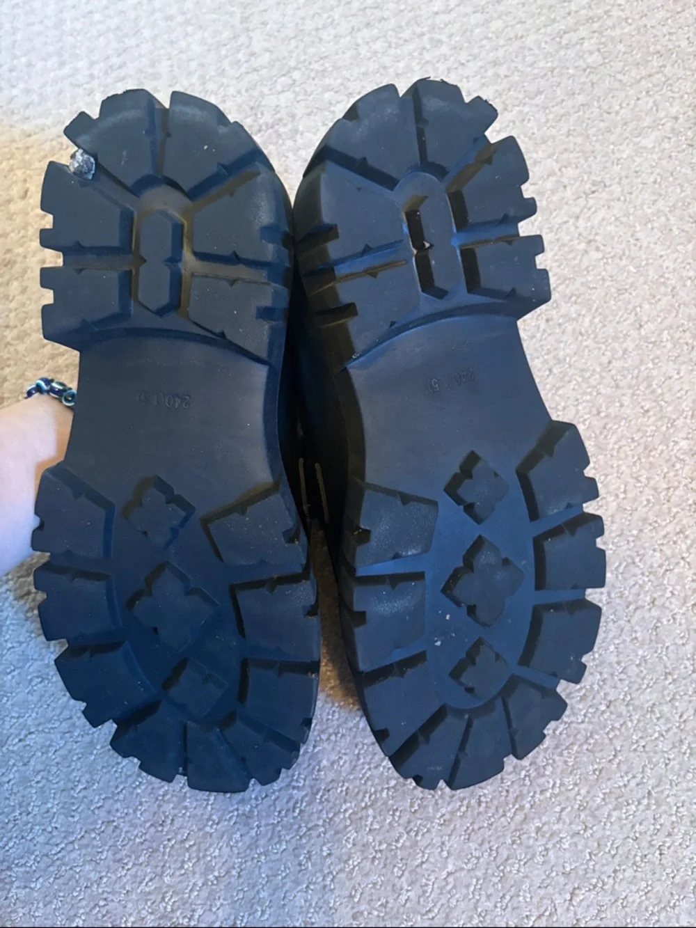 Black Leather Men’s Bit Loafers with Gold Hardware - Picture 5 of 6